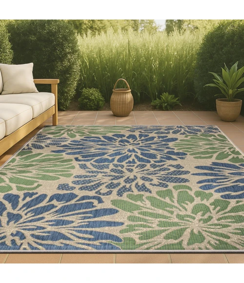 Jonathan Y SANTA MONICA Blue SMB110B 10ft. X 14ft. Rect. Rug