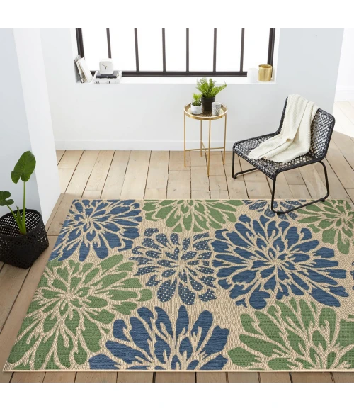 Jonathan Y SANTA MONICA Blue SMB110B 10ft. X 14ft. Rect. Rug