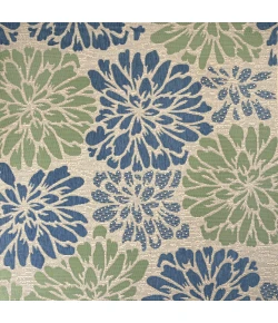 Jonathany Santa Monica SMB110B Navy/Green Area Rug 5 ft. 3 in. X 5 ft. 3 in. Square