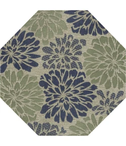 Jonathan Y SANTA MONICA Blue SMB110C 7ft.-9in. Octagon Rug