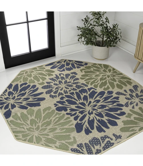 Jonathan Y SANTA MONICA Blue SMB110C 7ft.-9in. Octagon Rug
