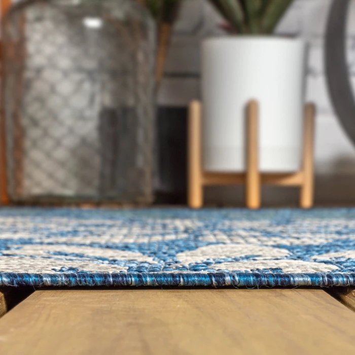 Jonathan Y SANTA MONICA Blue SMB110C 5ft.-3in. Octagon Rug