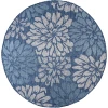 Jonathan Y SANTA MONICA Blue SMB110C 3ft.-11in. Round Rug