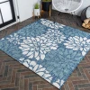Jonathany Santa Monica SMB110C Navy/Aqua Area Rug 6 ft. 7 in. X 6 ft. 7 in. Square