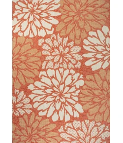 Jonathany Santa Monica SMB110E Orange/Cream Area Rug 3 ft. 11 in. X 6 ft. Rectangle