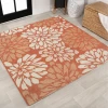 Jonathany Santa Monica SMB110E Orange/Cream Area Rug 5 ft. 3 in. X 5 ft. 3 in. Square