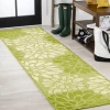 Jonathany Santa Monica SMB110H Green/Cream Area Rug 2 ft. 2 in. X 10 ft. Runner
