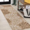 Jonathany Santa Monica SMB110I Brown/Cream Area Rug 2 ft. 2 in. X 10 ft. Runner
