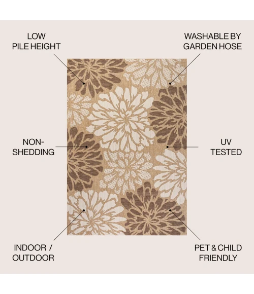 Jonathan Y SANTA MONICA Brown SMB110I 10ft. X 14ft. Rect. Rug