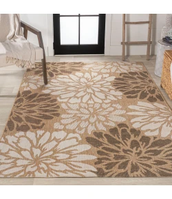 Jonathany Santa Monica SMB110I Brown/Cream Area Rug 3 ft. 1 in. X 5 ft. Rectangle