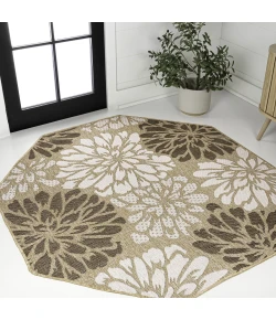 Jonathan Y SANTA MONICA Black SMB112B 7ft.-9in. Octagon Rug