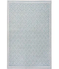 Marvao Diamond Trellis Teal/Gray 3 ft. x 5 ft. Indoor/Outdoor Area Rug