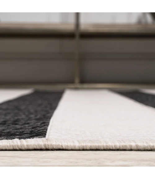 Jonathan Y SANTA MONICA Black SMB112B 5ft.3in. Round Rug