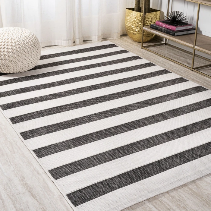 Jonathan Y SANTA MONICA Black SMB112B 9ft. X 12ft. Rect. Rug