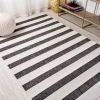 Jonathany Santa Monica SMB112B Black/Cream Area Rug 3 ft. X 5 ft. Rectangle