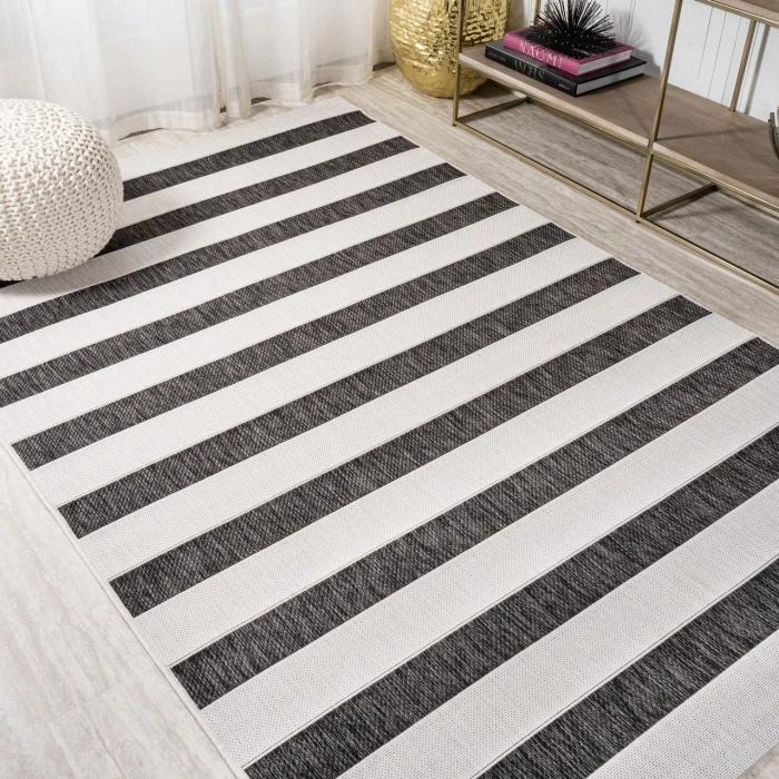 Jonathan Y SANTA MONICA Black SMB112B 9ft. X 12ft. Rect. Rug
