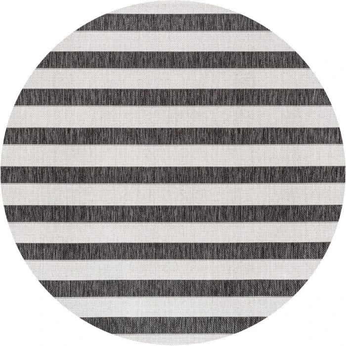 Jonathan Y SANTA MONICA Black SMB112B 3ft.-11in. Round Rug