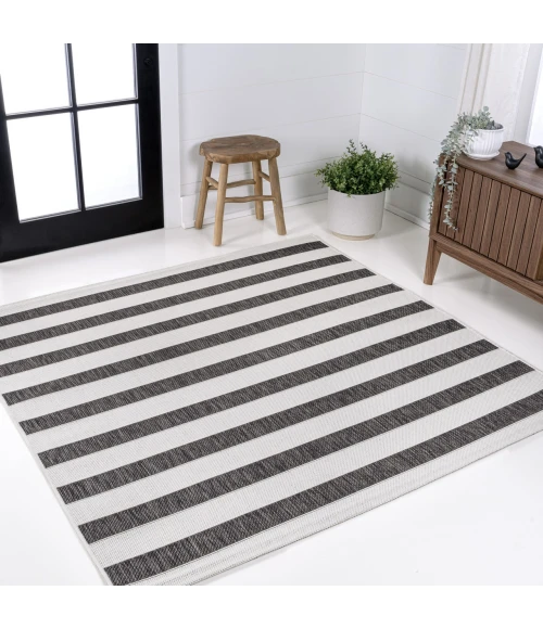 Jonathan Y SANTA MONICA Black SMB112B 7ft.-9in. Square Rug