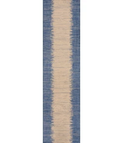 Jonathany Santa Monica SMB113A Blue/Beige Area Rug 2 ft. 2 in. X 8 ft. Runner