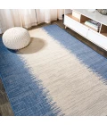 Tavira Modern Strie' Blue/Beige 3 ft. x 5 ft. Indoor/Outdoor Area Rug