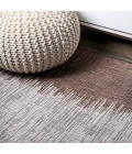 Tavira Modern Strie' Brown/Beige 3 ft. x 5 ft. Indoor/Outdoor Area Rug