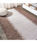 Tavira Modern Strie' Brown/Beige 3 ft. x 5 ft. Indoor/Outdoor Area Rug
