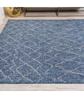Madaba Moroccan Trellis Navy/Light Gray 3 ft. x 5 ft. Indoor/Outdoor Area Rug