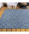 Madaba Moroccan Trellis Navy/Light Gray 3 ft. x 5 ft. Indoor/Outdoor Area Rug