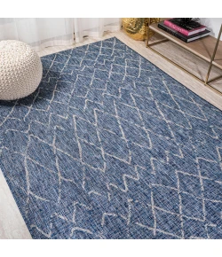 Jonathany Santa Monica SMB114B Navy/Light Gray Area Rug 3 ft. X 5 ft. Rectangle