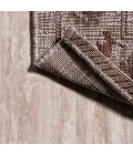 Jerash Ornate Medallion Brown/Beige 2 ft. x 8 ft. Indoor/Outdoor Runner Rug