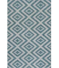 Sintra Diamond Tribal Blue/Gray 3 ft. x 5 ft. Indoor/Outdoor Area Rug