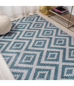 Jonathany Santa Monica SMB116A Blue/Gray Area Rug 3 ft. X 5 ft. Rectangle