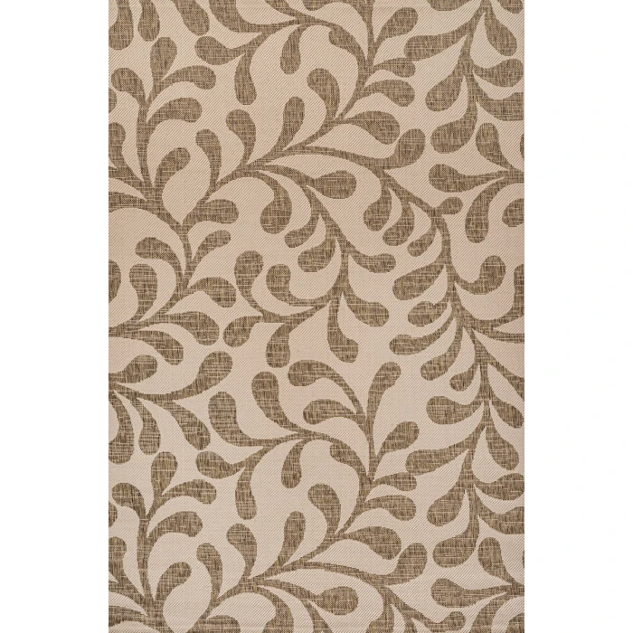 Vine All Over Brown/Beige 8 ft. x 10 ft. Indoor/Outdoor Area Rug
