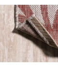 Vine All Over Red/Beige 2 ft. x 10 ft. Indoor/Outdoor Runner Rug