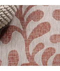 Vine All Over Red/Beige 2 ft. x 10 ft. Indoor/Outdoor Runner Rug