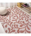 Vine All Over Red/Beige 3 ft. x 5 ft. Indoor/Outdoor Area Rug