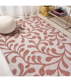 Jonathany Santa Monica SMB117B Red/Beige Area Rug 3 ft. X 5 ft. Rectangle