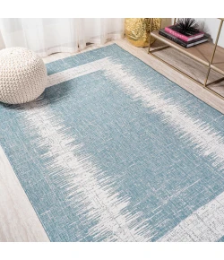 Jonathany Santa Monica SMB118A Aqua/Ivory Area Rug 3 ft. 1 in. X 5 ft. Rectangle