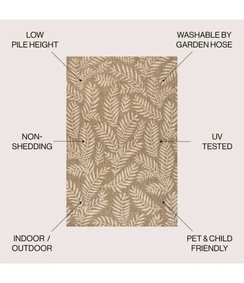 Jonathan Y SANTA MONICA Brown SMB119A 6ft. X 9ft. Rect. Rug