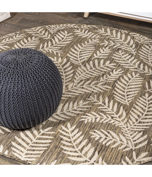 Jonathan Y SANTA MONICA Brown SMB119A 3ft.-11in. Round Rug