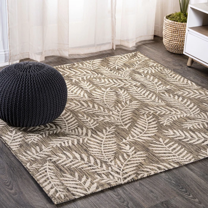 Jonathan Y SANTA MONICA Brown SMB119A 6ft.7in. Square Rug