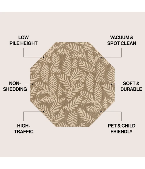 Jonathan Y SANTA MONICA Blue SMB119B 7ft.-9in. Octagon Rug