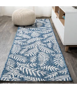 Jonathany Santa Monica SMB119B Navy/Ivory Area Rug 2 ft. 2 in. X 10 ft. Runner