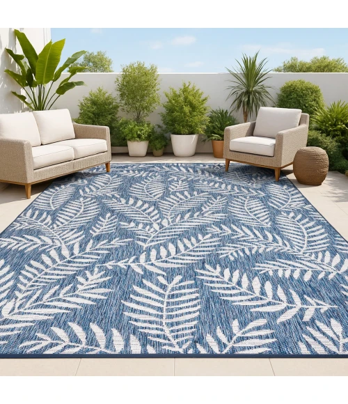 Jonathan Y SANTA MONICA Blue SMB119B 10ft. X 14ft. Rect. Rug