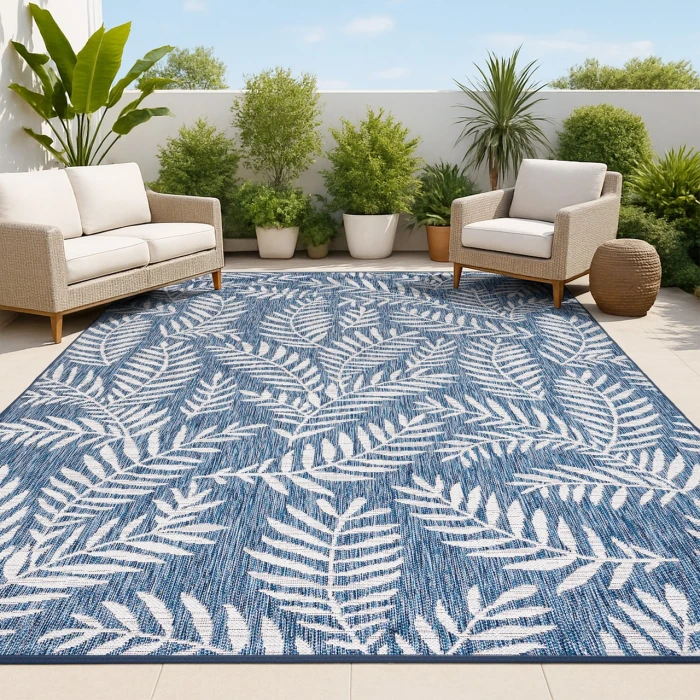 Jonathan Y SANTA MONICA Blue SMB119B 6ft. X 9ft. Rect. Rug