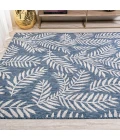 Nevis Palm Frond Navy/Ivory 8 ft. x 10 ft. Indoor/Outdoor Area Rug