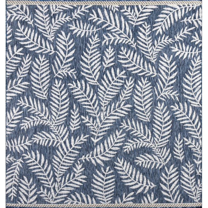 Jonathan Y SANTA MONICA Blue SMB119B 6ft.7in. Square Rug