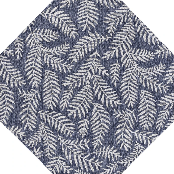 Jonathan Y SANTA MONICA Blue SMB119B 5ft.-3in. Octagon Rug