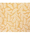 Nevis Palm Frond Yellow/Cream 5' Square Indoor/Outdoor Area Rug