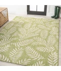 Nevis Palm Frond Green/Cream 8 ft. x 10 ft. Indoor/Outdoor Area Rug
